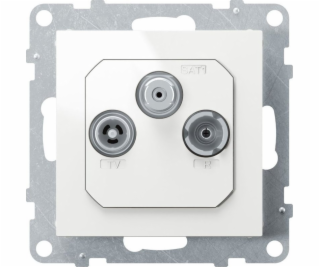 SNO TV-R-SAT Anténa Socket FM+DAB 1,5 dB White 721167