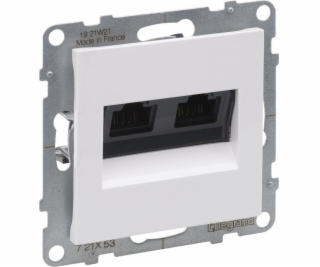 SNO Double Computer Socket RJ45 KAT 6 UTP WHITE 721153