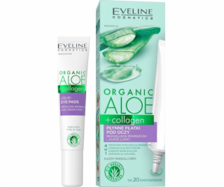 EveLine_organic aloe+kolagenové tekuté oční vločky snižuj...