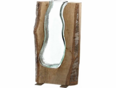 Leonardo Vase Wood/Glass 36 Casolare - Leonardo