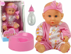 Import Leantoys Doll Bobas Pink Potty Pee pije luk 24 cm