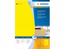 Herma 4396 etikety 105 x 148 mm papír žlutá 400 ks permanentní univerzální etikety inkoust, laser, kopie 100 listů A4