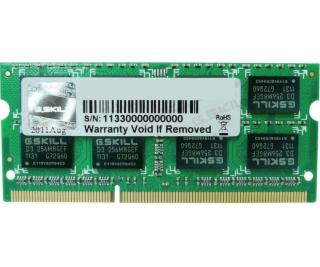 Pamięć do laptopa G.Skill SODIMM, DDR3L, 8 GB, 1600 MHz, ...