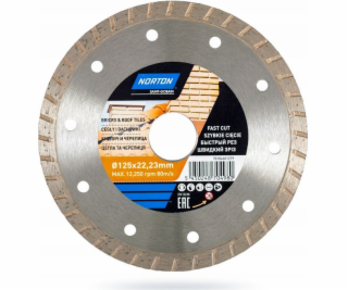 Norton Diamond Disc 125x22,2 mm kontinuální turbo pro cih...