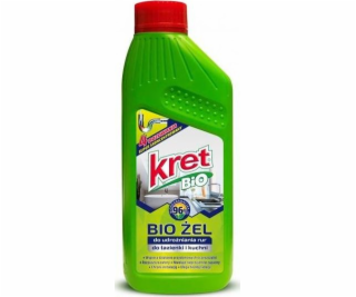 Kret_bio gel pro vyčištění trubek pro koupelnu a kuchyň 500g