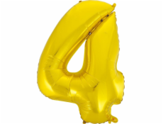 Godan Foil Balloon Number 4 Gold, 85 cm