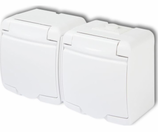 Karlik Junior Double Nest Z/U Schuko (Housing Color Flap)...