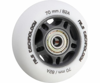 Nils Extreme PU 70x24 82a White Matte (4 ks) + ABEC-9 (8 ...