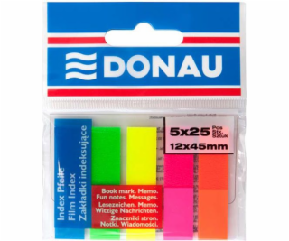 Donau BookMids 45x12/25 5-Col. Neon Transparent 7577001PL-99