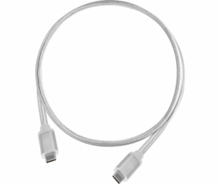 USB USB-C Silverstone Cable-USB-C 1 M WHITE (52037)