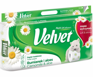 Sametový celulóza toaletní papír Velvet Rumianek a Aloe, ...