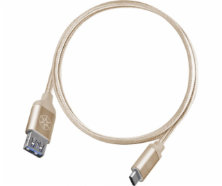 USB USB-A Silverstone Cable-USB-C 0,5 M Gold (52033)