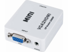 AV D -Sub (VGA) Adaptér - HDMI + Jack 3,5 mm bílý (ZLA0795)