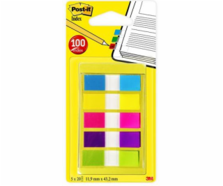 Karty Post-It Indexování 683-5CB 12x43mm, Mix: Blue + Yel...