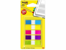 Karty Post-It Indexování 683-5CB 12x43mm, Mix: Blue + Yellow + Ooly + Purple + Green (3M0103)