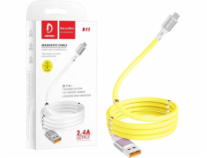 Denmen USB-A USB kabel-USB-C 1 m žlutá (29365)