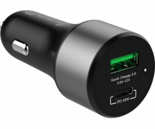 Crong Power Car Charger 1x USB-A 1x USB-C (CRG-PWRC-USBC6...