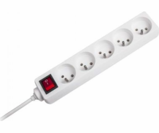 Rebel Power Strip 5 3 m White Sockets (URZ3032-3B)