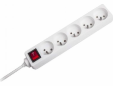 Rebel Power Strip 5 3 m White Sockets (URZ3032-3B)