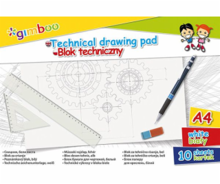 Gimboo Technical Block A4 10k White