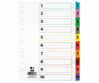 Q-Connect kartonové krabice Mylar A4 1-10 (KF00162)