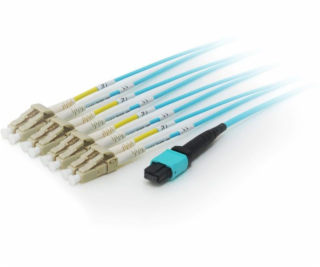 Vybavit MTP Fiber Optic Patchcord - 4x LC, OM4, 10M (2556...