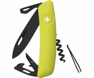 Swisis Pocket Knife Swiza D03 Allblack Yellow