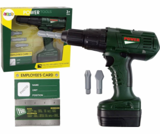 Import Import Leantoys Drill pro DIY Green Battery Drill