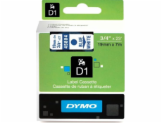 Dymo dymo d1 páska pro tiskárny Blue text na bílém pozadí 19 mm x 7 m