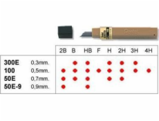 Pentel Pencil Graphite 0,9 mm 50e.9-2B Pentel