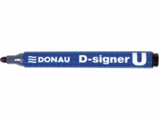 Donau Marker Permanent Donau D-Signer U, Round, 2-4mm (řádek), černá