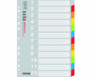 Herlitz A4 Index kartonové rozpěrky 12 barev