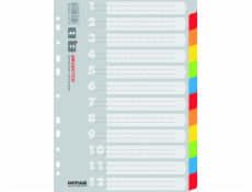 Herlitz A4 Index kartonové rozpěrky 12 barev