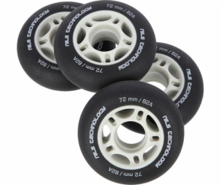 Nils Extreme PU 72x24 82a Black Matte Wheels (4 ks) Nils ...