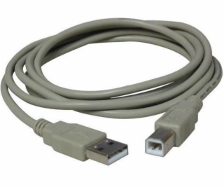 USB USB-A Logo Cable-USB-B 3M Grey (10219)