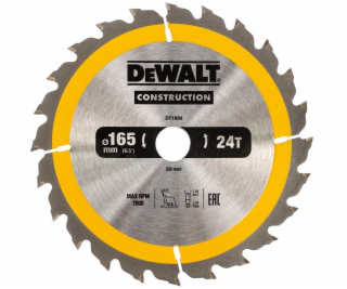 Dewalt Piła Piła 165x20MMX24Z - DT1934 -QZ