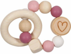 Goki Teether Ratchet Heart of Roses