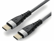 Kabel USB Eveactive Cable USB-C Apple-Apple Lightning 100cm Eveactive CBB-1CIG pro rychlé nabíjecí dodávky 20w šedé