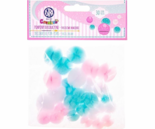 Astra Lace Pastel Pompoms 30 kusů