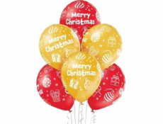 Godan Balloons D11 Merry Christmas 1C5S, 6 ks.