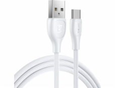 Kábel USB-C Remax Lesu Pro, 1 m, 2,1 A (biely)