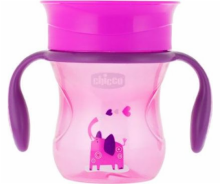 Chicco 360 šálku pro učení pití 200 ml růžové