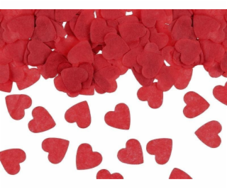 PartyDeco Confetti Heart 1,6x1,6 cm red15g