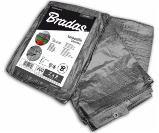 Tarpaulin Bradas Tarpaulin vyztužený šedou 3 x 4m, 200g