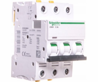 Schneider Electric Istič 3P C 2A 10kA AC iC60H-C2-3 (A9F0...