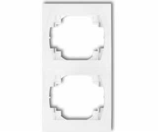 Karlik logo Double Frame Vertical White (LRV-2)