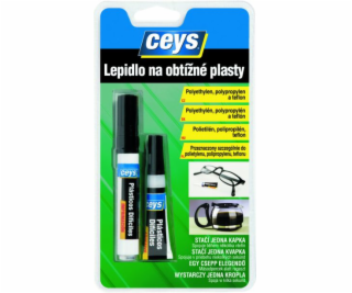 Lepidlo Ceys na obtížné plasty 3 g+4 ml