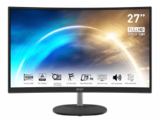 MSI monitor PRO MP271CA, 27  zakřivený/1920 x 1080 (FHD)/VA/1ms/4000:1/250cd / m2/HDMI/DP