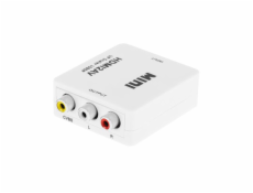 System przekazu sygnału AV Cabletech RCA (Cinch) x2 - HDMI biały (KOM0982)