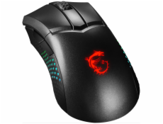 MSI herní myš CLUTCH GM51 Lightweight Wireless/ bezdrátová/ dobíjecí/ 26.000 dpi/ RGB podsvícení/ 6 tlačítek/ USB